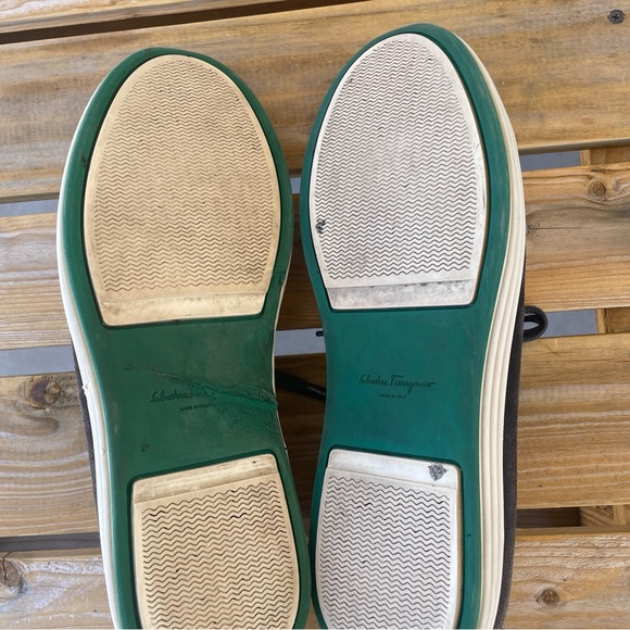 Salvatore Ferragamo Newport Suede Sneakers - Picture 8 of 10